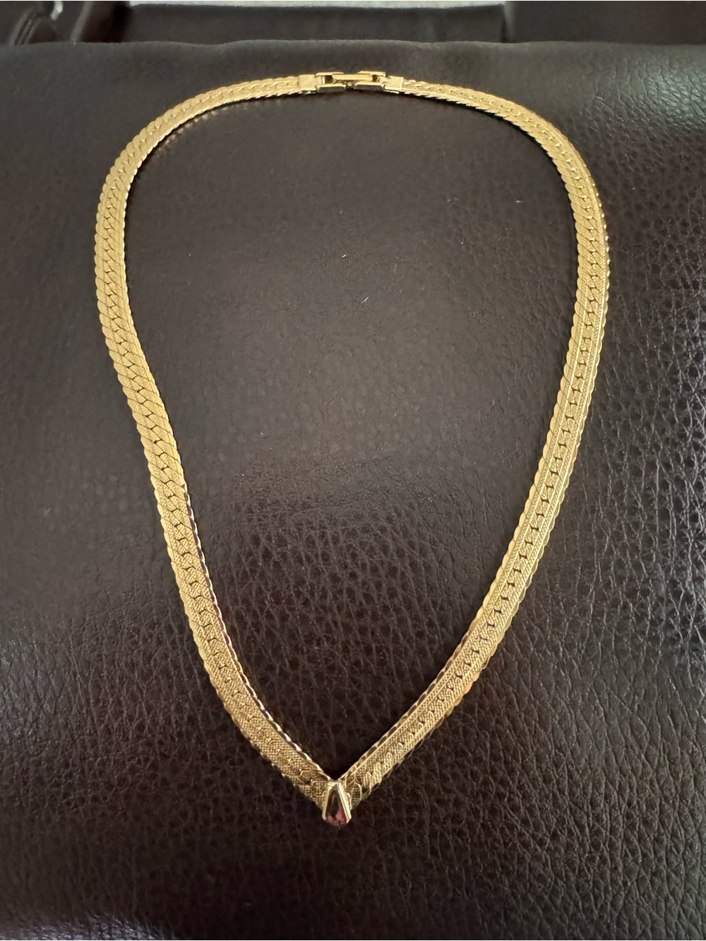 Napier Gold-Tone V-Front Women's Necklace